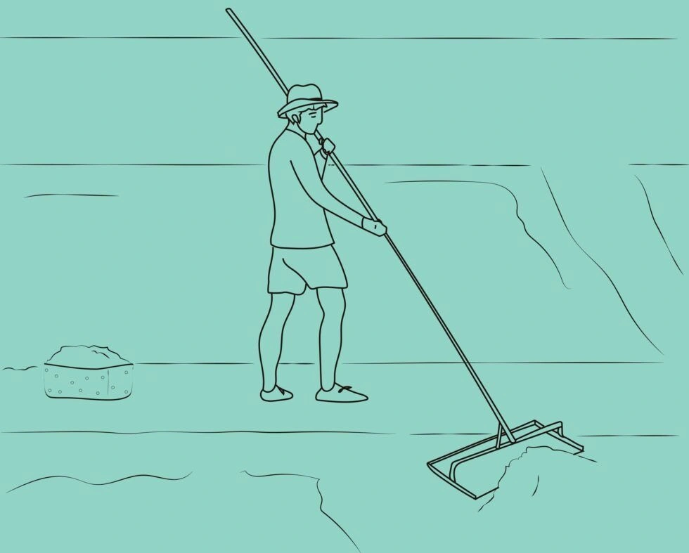 Ilustración del maestro salinero de las Salinas de Cádiz