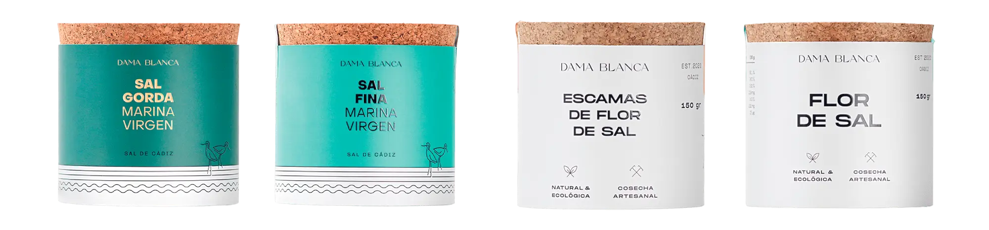 Pack Colección 4 Salinas Dama Blanca